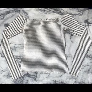 HOLLISTER Off the Shoulder Ribbed Top